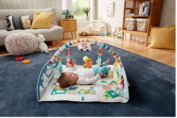 Развивающий коврик с бортиками Fisher Price Happy City GJD41