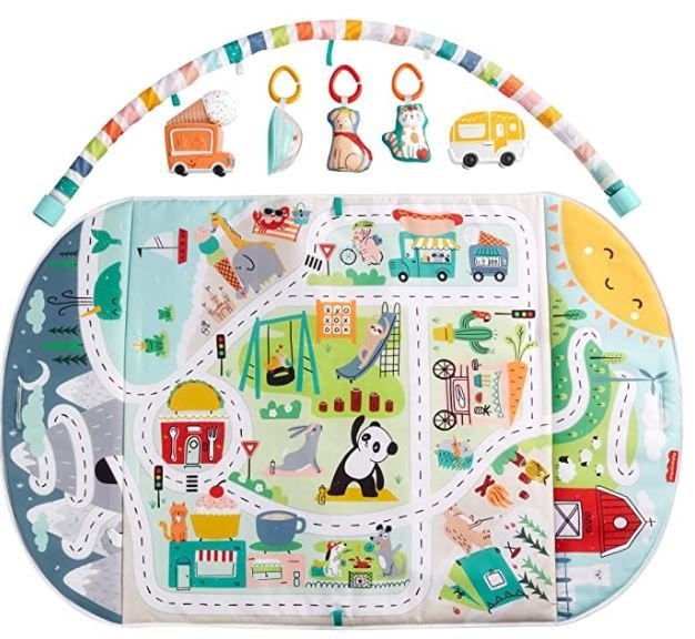 Развивающий коврик с бортиками Fisher Price Happy City GJD41