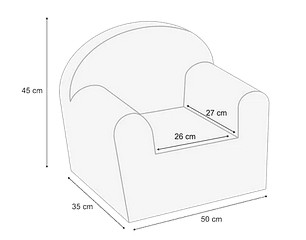 Albero Mio Graphite Krēsls-spilvens