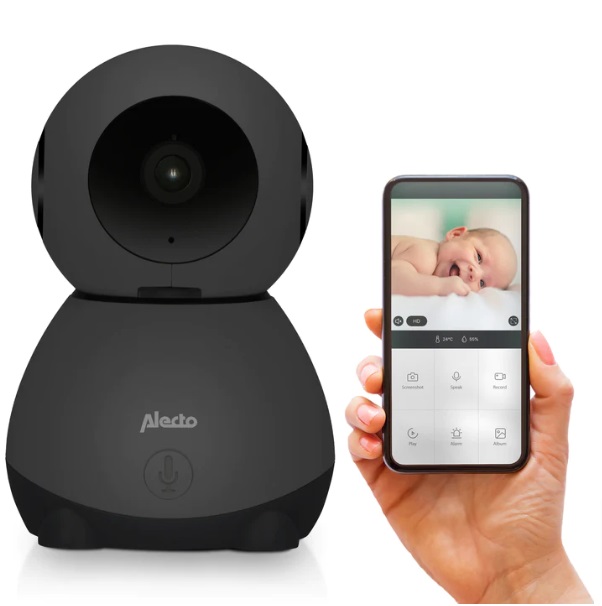 Alecto Baby Videomonitor Black SMARTBABY10BK Mobilā audio aukle WI-FI