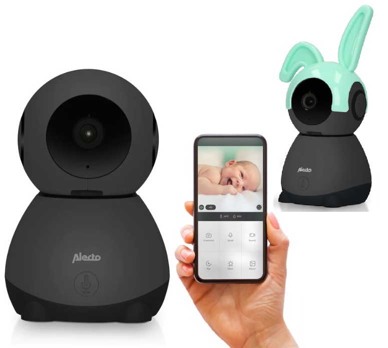 Alecto Baby Videomonitor Black SMARTBABY10BK Mobilā audio aukle WI-FI