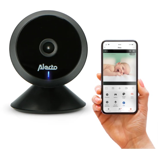 Alecto Baby Videomonitor Black SMARTBABY5BK Mobilā Video aukle WI-FI