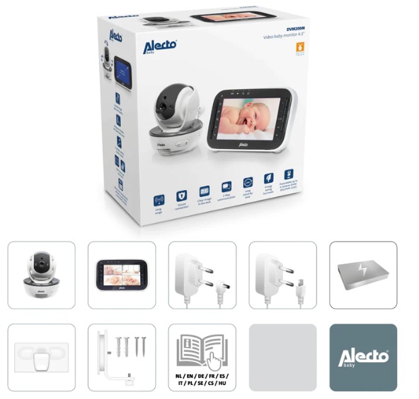 Alecto Baby Videomonitor DVM-200 Mobilā video aukle