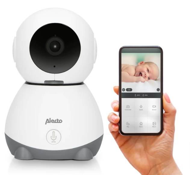 Alecto Baby Videomonitor White Grey SMARTBABY10 Радионяня Wi-Fi