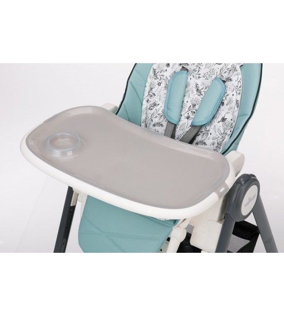 Baby Design PENNE Turquoise Стульчик для кормления с мягким вкладышем и лежачей позицией