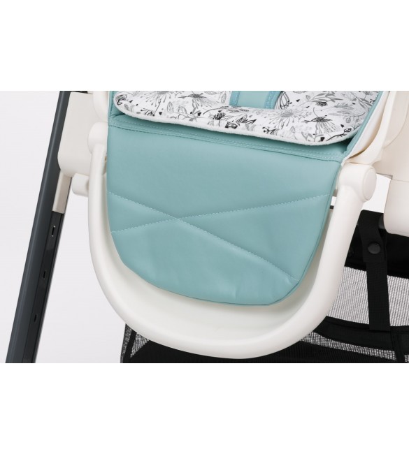 Baby Design PENNE Turquoise Стульчик для кормления с мягким вкладышем и лежачей позицией