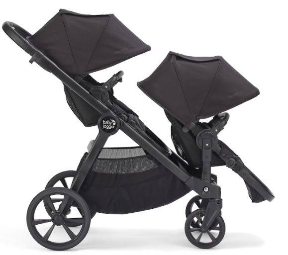 Baby Jogger City Select 2 Tencel Lunar Black Pastaigu bloks dvīņu ratiem