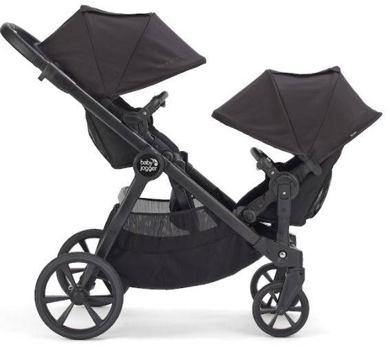 Baby Jogger City Select 2 Tencel Lunar Black Pastaigu bloks dvīņu ratiem