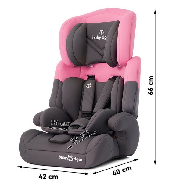 Baby Tiger Mali Grey pink Детское автокресло 9-36 кг