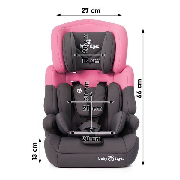 Baby Tiger Mali Grey pink Детское автокресло 9-36 кг