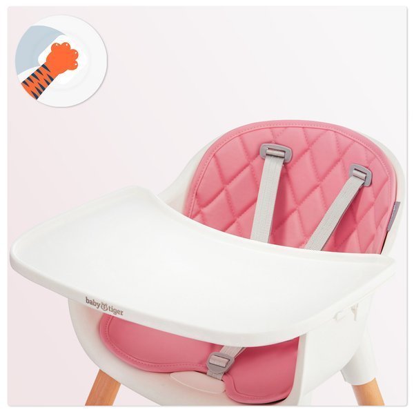 Baby Tiger Tini Pink Стульчик для кормления 2 в 1