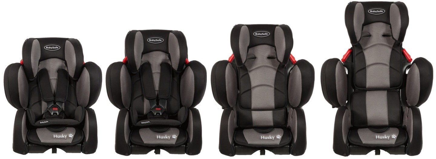 BabySafe Husky Grey black Детское автокресло 9-36 кг