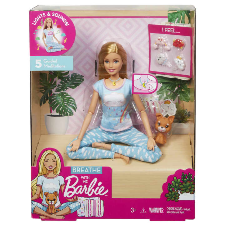 Barbie Breathe with me Playset кукла GNK01