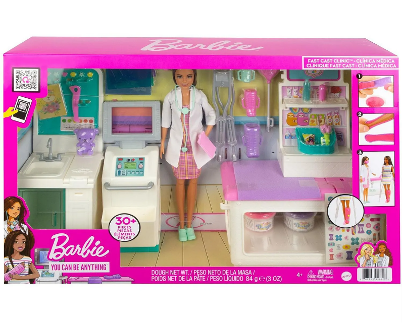 Barbie Career Doll Asst. Fast Cast Clinic Kукла GTN61