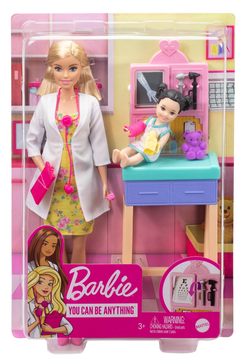 Barbie Career Doll Asst. Pediatrician Kукла GTN51