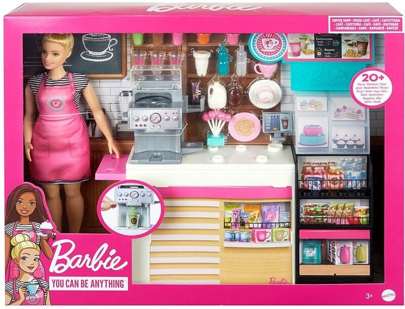 Barbie Coffee Shop Playset GMW03 BabyBest.lv