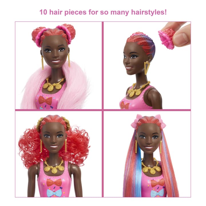 Barbie Color Reveal Hair Feature Playset кукла HBG38-1