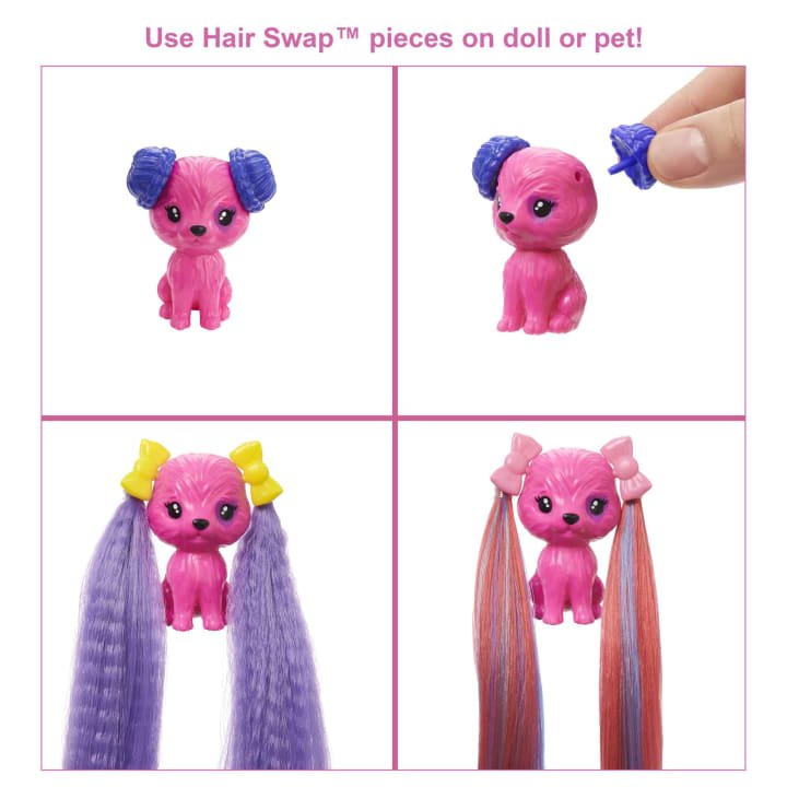 Barbie Color Reveal Hair Feature Playset кукла HBG38-1