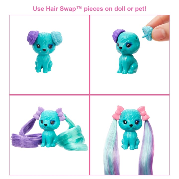 Barbie Color Reveal Hair Feature Playset кукла HBG38-2