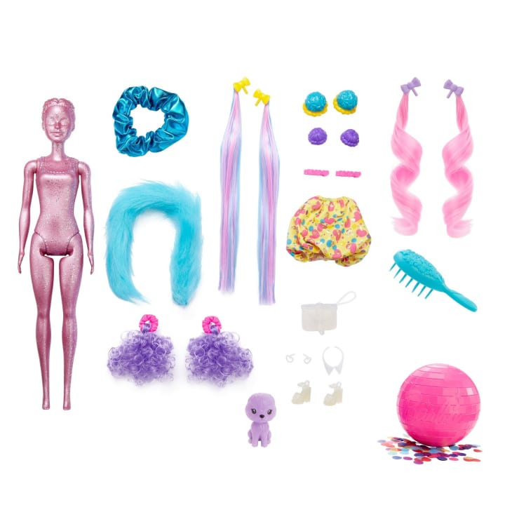 Barbie Color Reveal Hair Feature Playset кукла HBG38-2