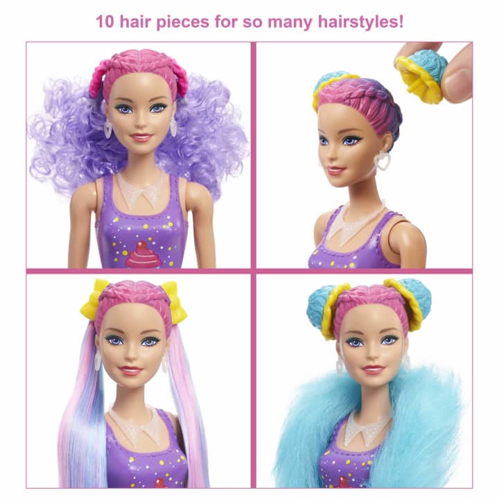 Barbie Color Reveal Hair Feature Playset кукла HBG38-2