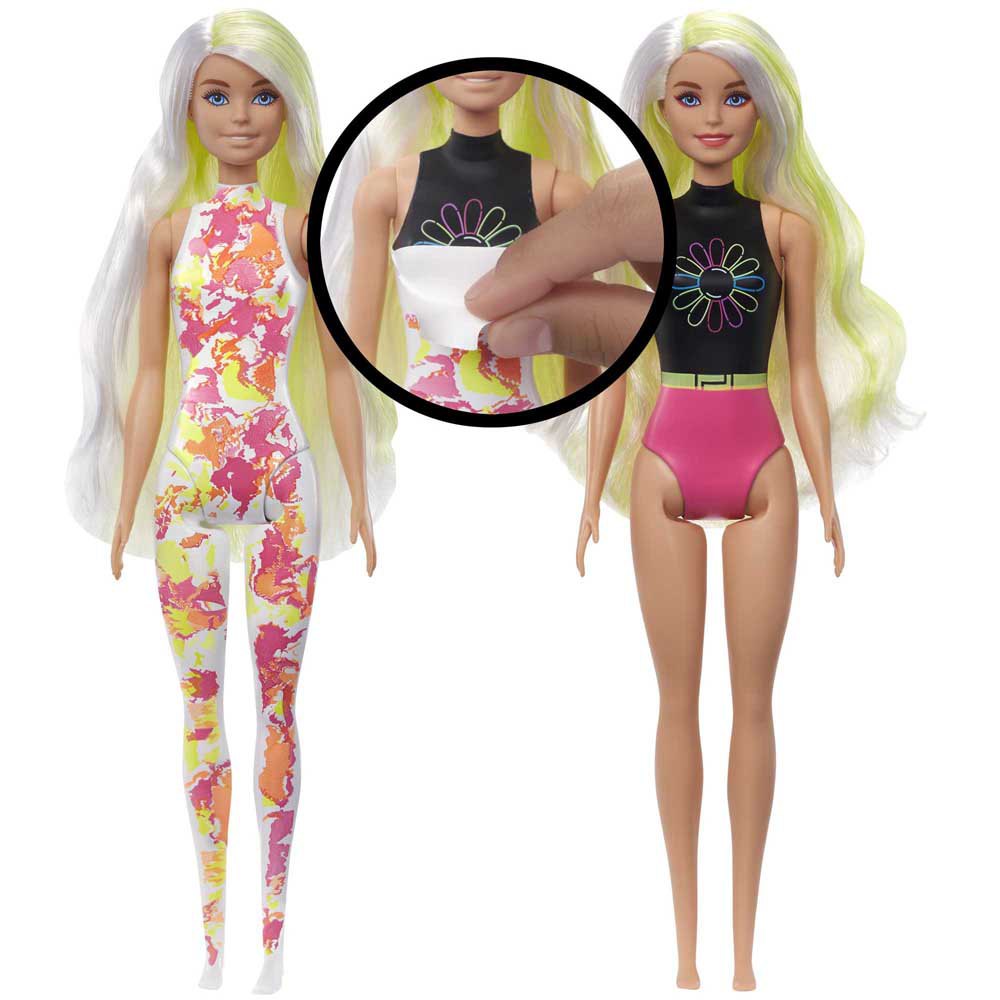 Barbie Color Reveal Neon Tie-Dye + 25 Surprises HCD25 Kукла