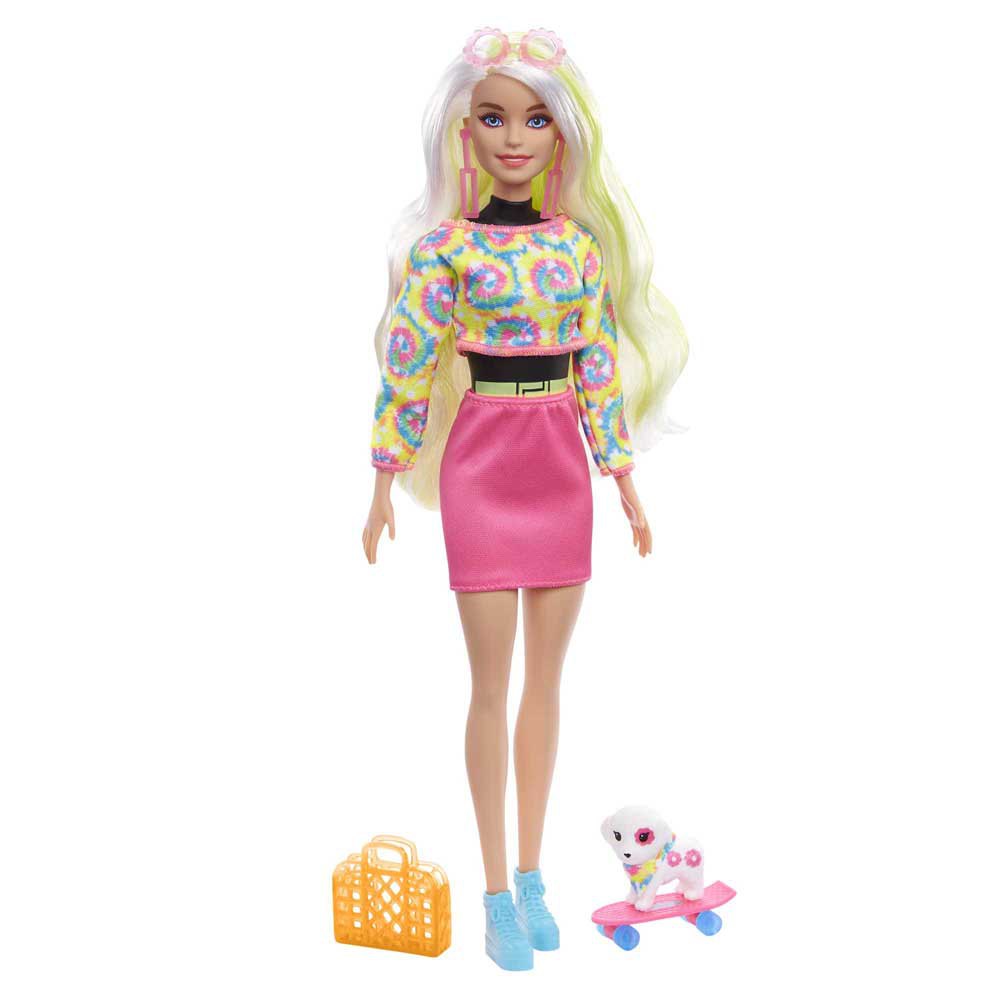 Barbie Color Reveal Neon Tie-Dye + 25 Surprises HCD25 Kукла