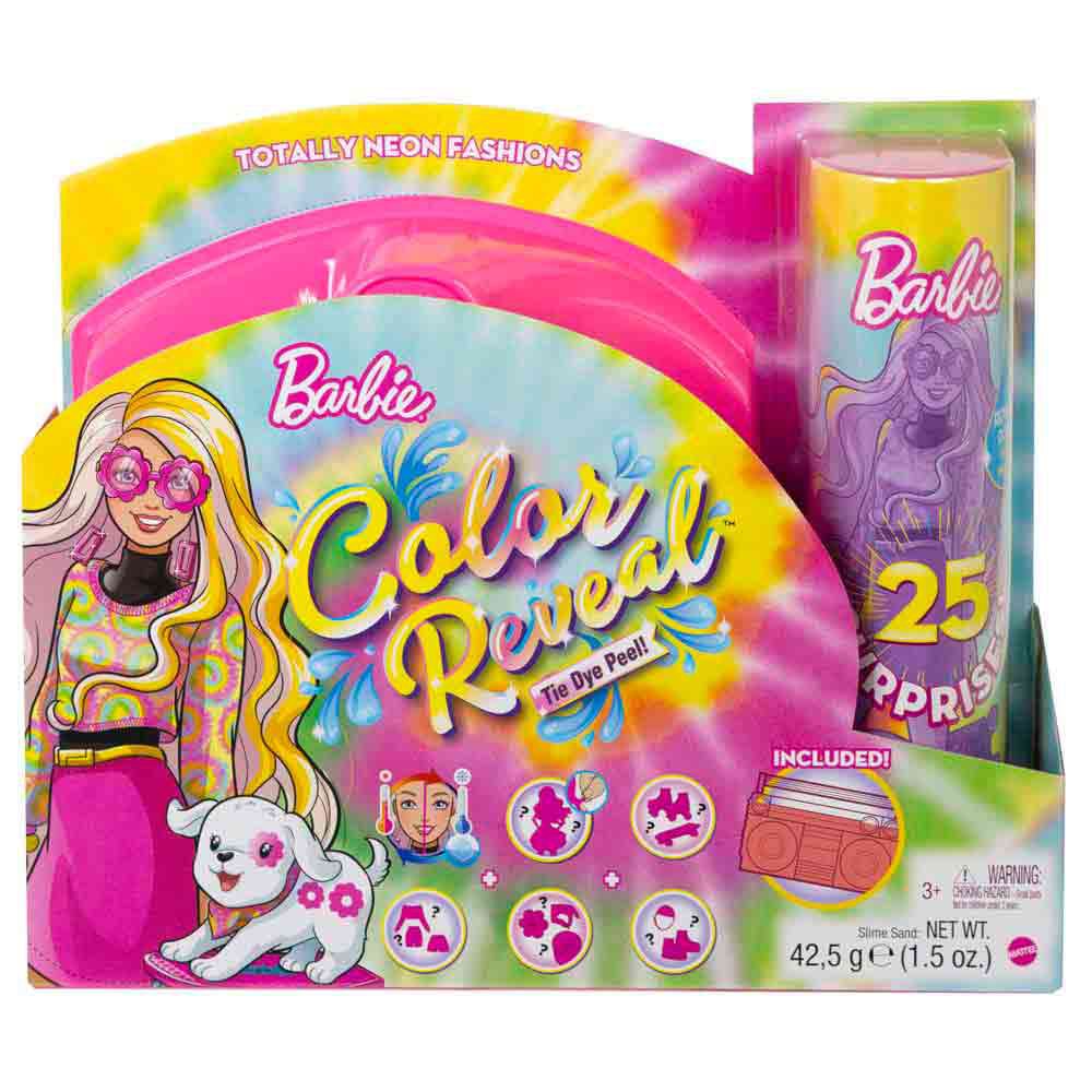 Barbie Color Reveal Neon Tie-Dye + 25 Surprises HCD25 Lelle