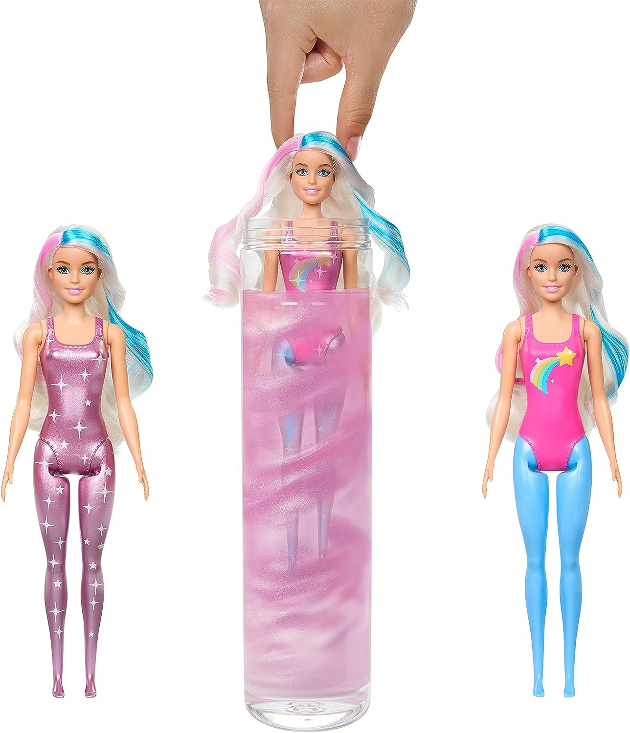 Barbie Color Reveal Rainbow Galaxy + 6 Surprises HJX61 Lelle