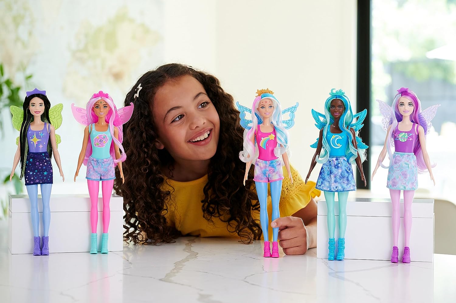 Barbie Color Reveal Rainbow Galaxy + 6 Surprises HJX61 Lelle