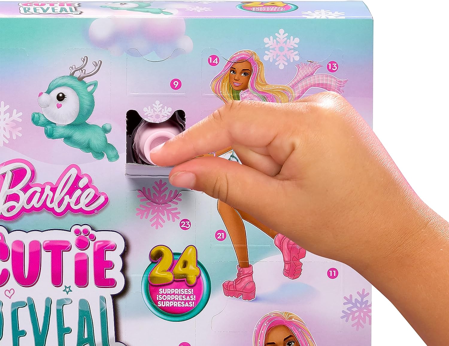 Barbie Cutie Reveal Advent Calendar + 24 Surprises HJX76 + Lelle