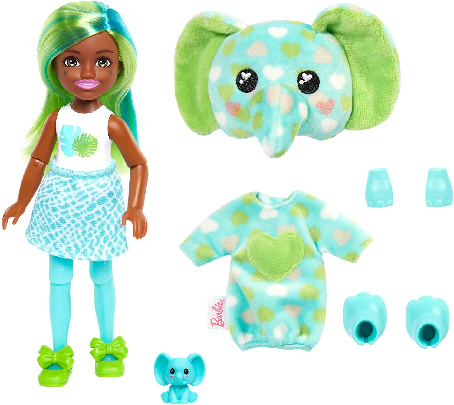 Barbie Cutie Reveal Chelsea Doll Jungle Friends Series Elephant HKR13 Kукла