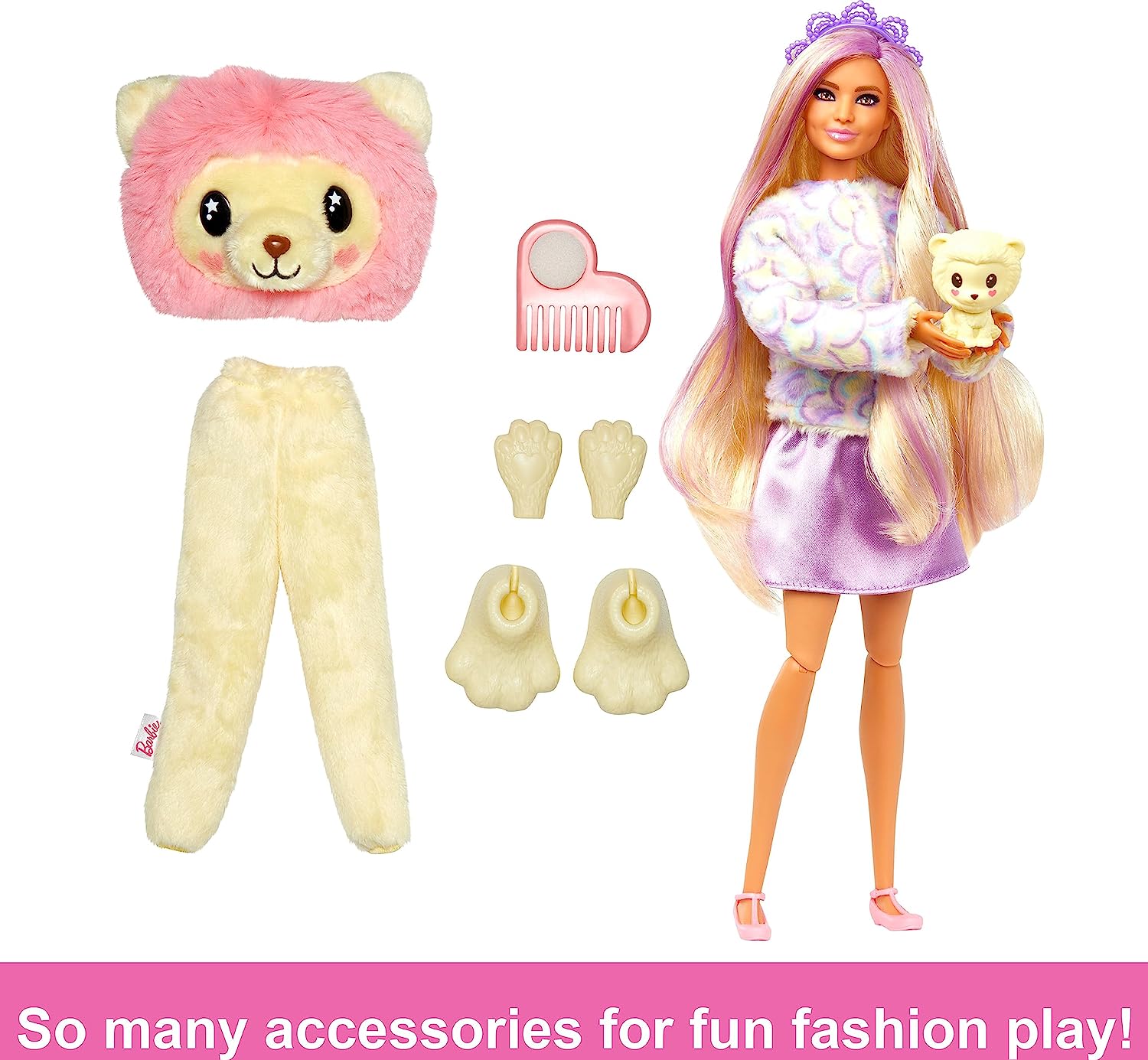 Barbie Cutie Reveal Cozy Cute Tees Hope Lion HKR06 Lelle