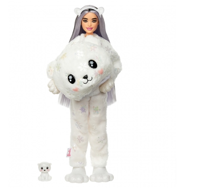 Barbie Cutie Reveal Doll Polar Bear кукла HJL64