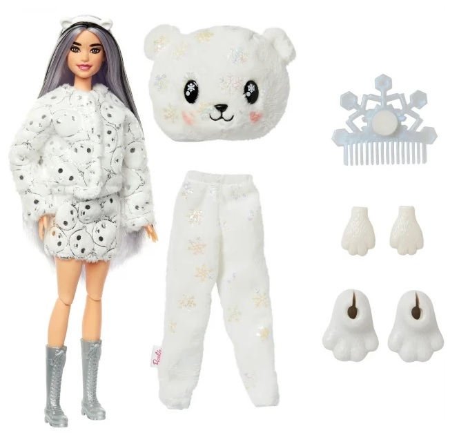 Barbie Cutie Reveal Doll Polar Bear кукла HJL64