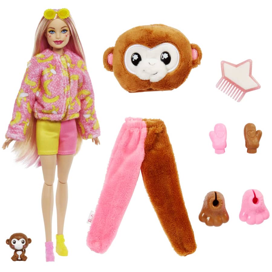 Barbie Cutie Reveal Jungle Friends Monkey HKR01 Lelle