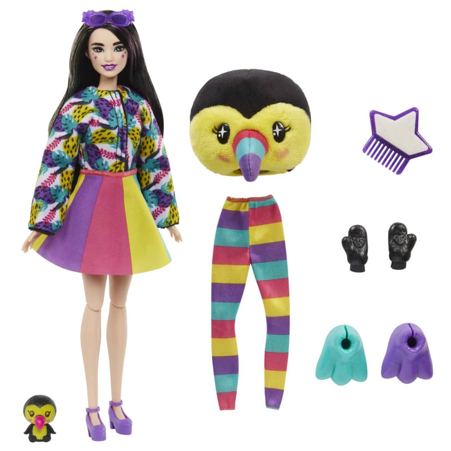 Barbie Cutie Reveal Jungle Friends Toucan HKR00 Lelle