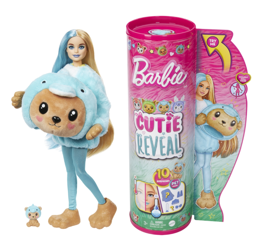 Barbie Cutie Reveal Teddy Dolphin HRK25 Kукла