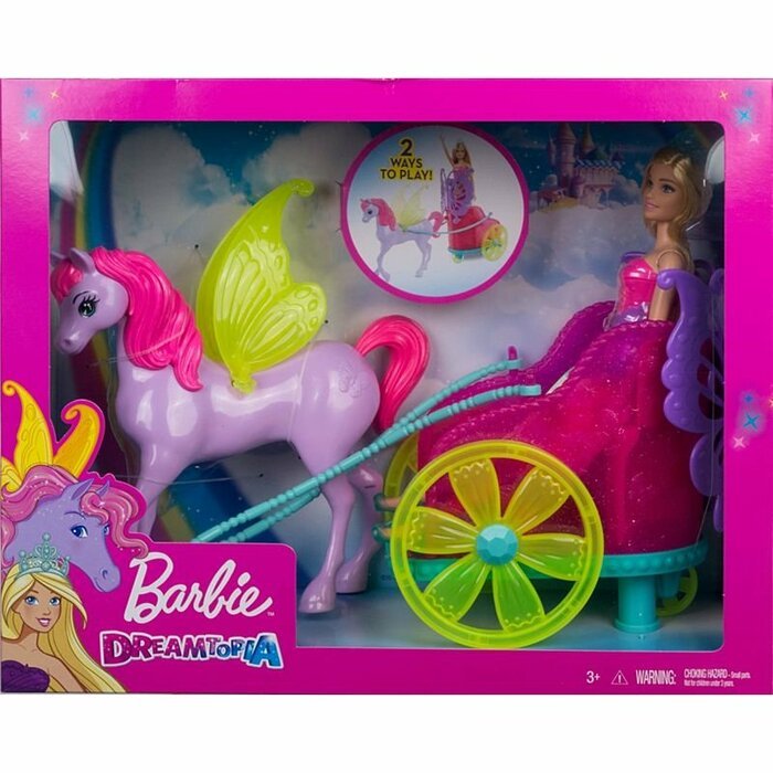 Barbie Dreamtopia Princess with Fantasy Horse кукла GJK53