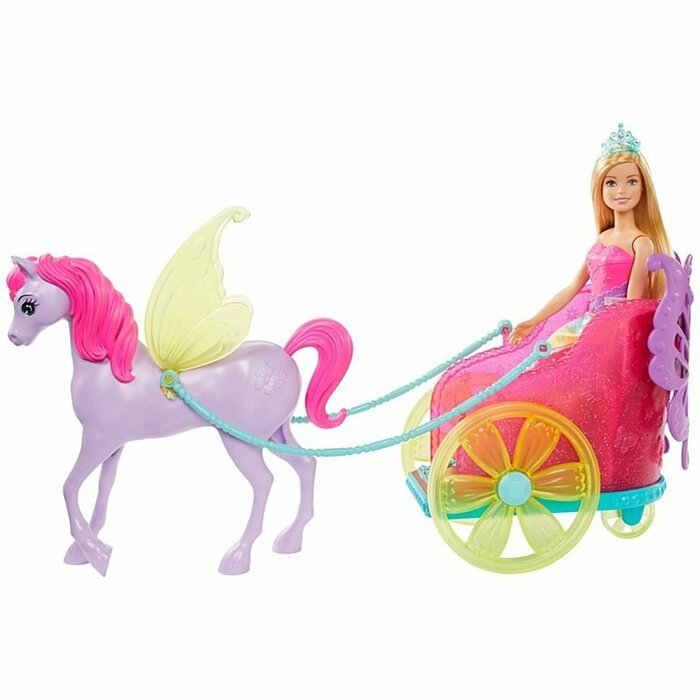 Barbie Dreamtopia Princess with Fantasy Horse кукла GJK53