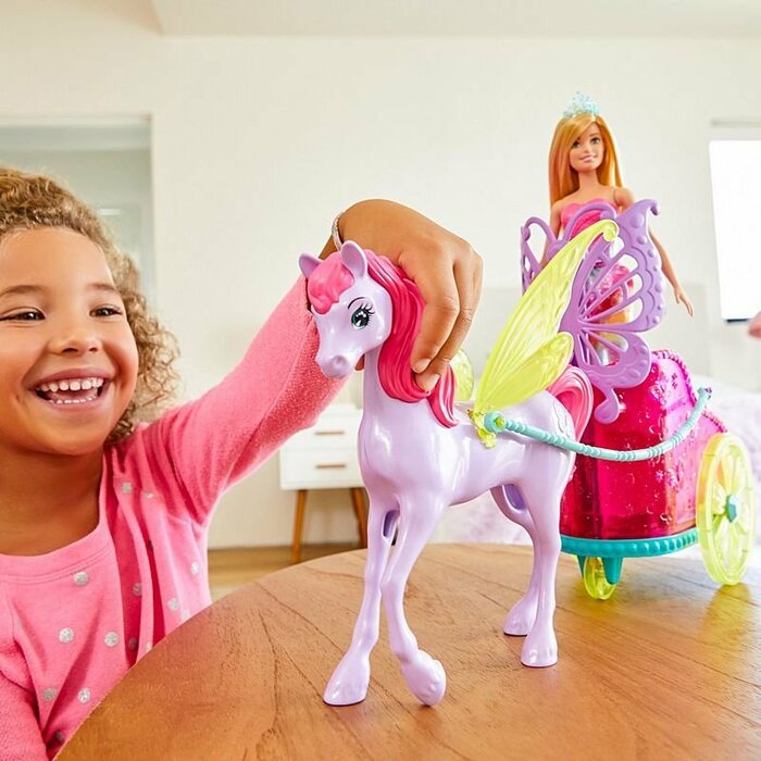 Barbie Dreamtopia Princess with Fantasy Horse кукла GJK53