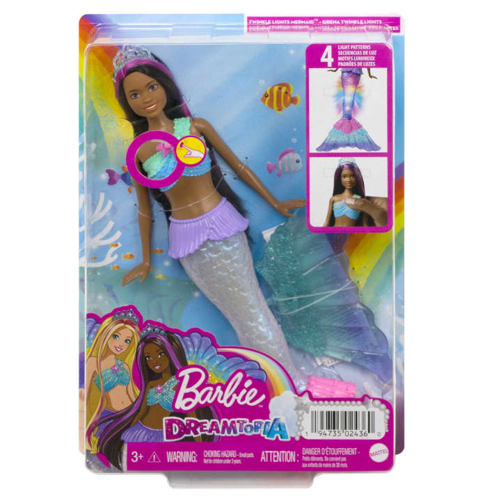 Barbie Dreamtopia Twinkle Lights Mermaid кукла HDJ36-2