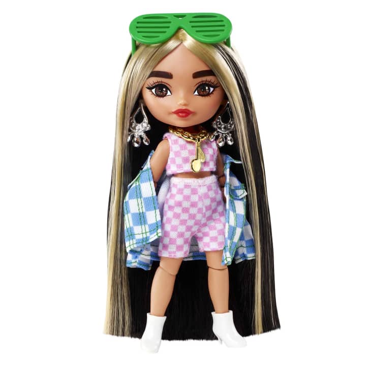 Barbie Extra Mini Doll кукла Checked Jacket HGP64