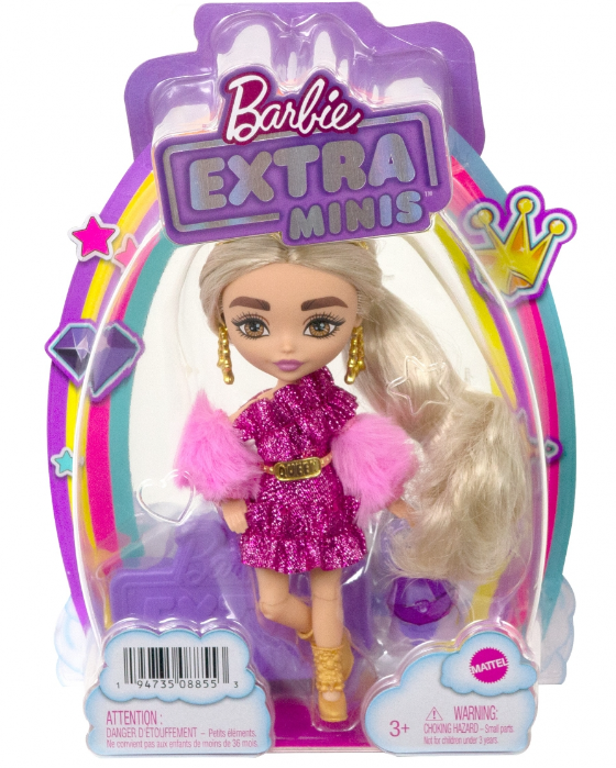 Barbie Extra Mini Doll lelle Gold Crown HJK67