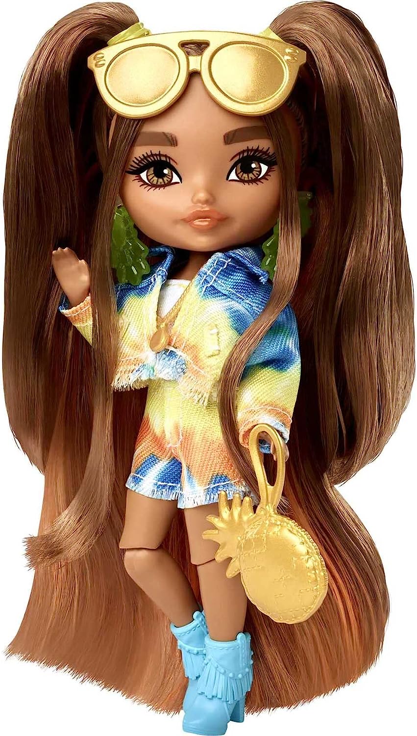 Barbie Extra Mini Doll Tie Dye Denim Set HHF81 Kукла