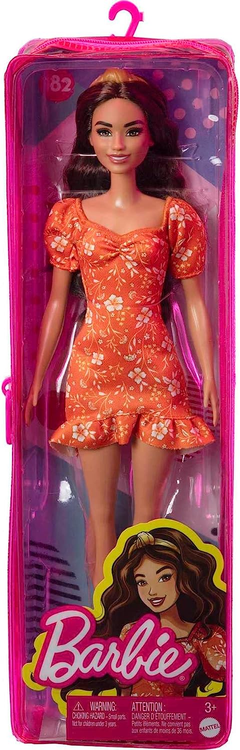 Barbie Fashionistas Doll Asst. Orange Floral HBV16 Kукла