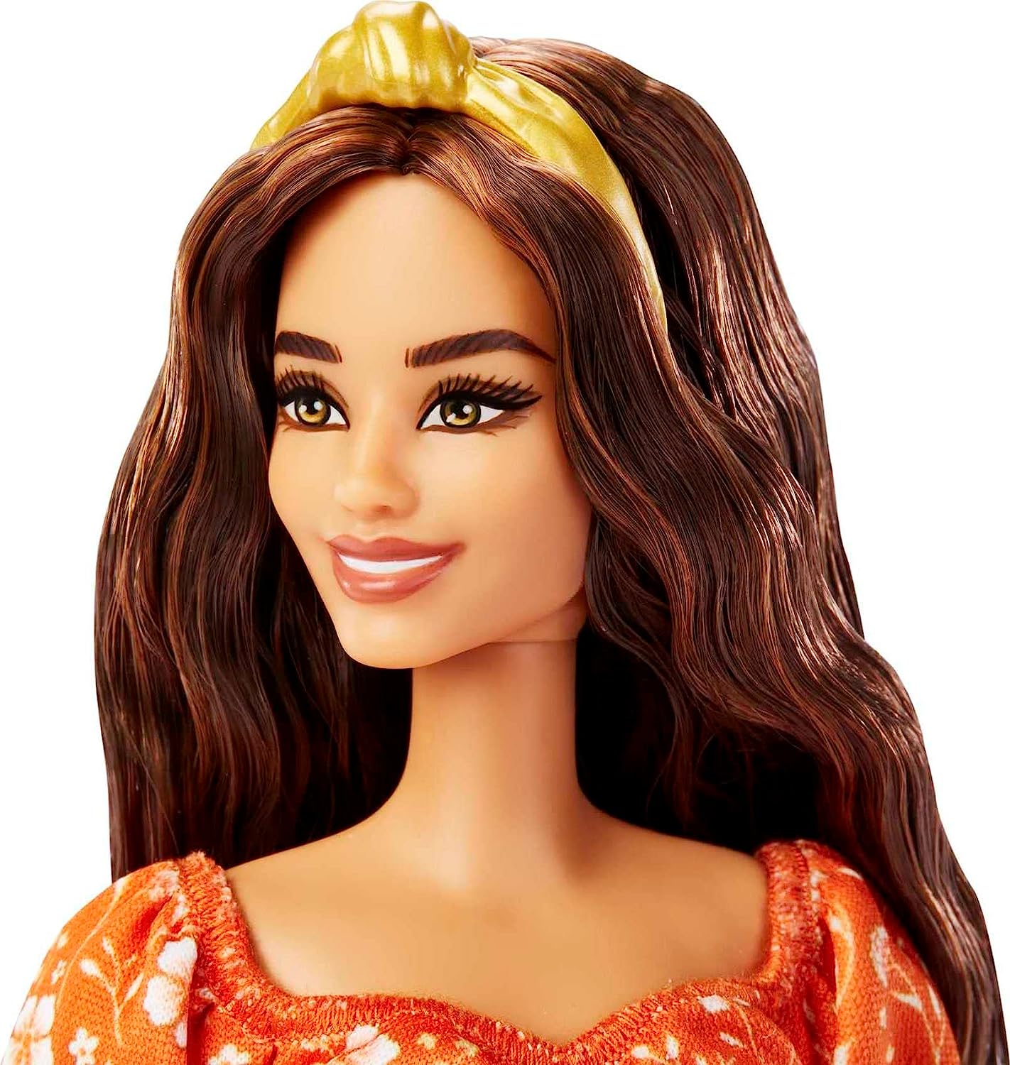 Barbie Fashionistas Doll Asst. Orange Floral HBV16 Lelle