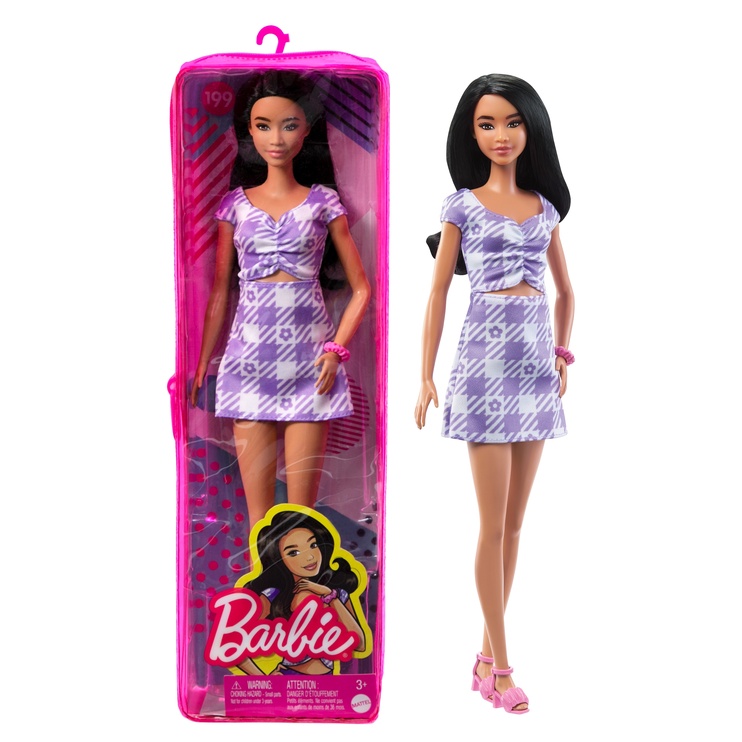 Barbie Fashionistas Doll Asst. Oversized Plaids HPF75 Lelle