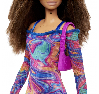 Barbie Fashionistas Doll Asst. Rainbow Marble Swirl HJT03 Lelle