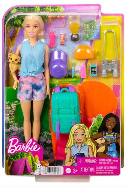 Barbie Kemping Malibu lelle ar aksesuāriem HDF73